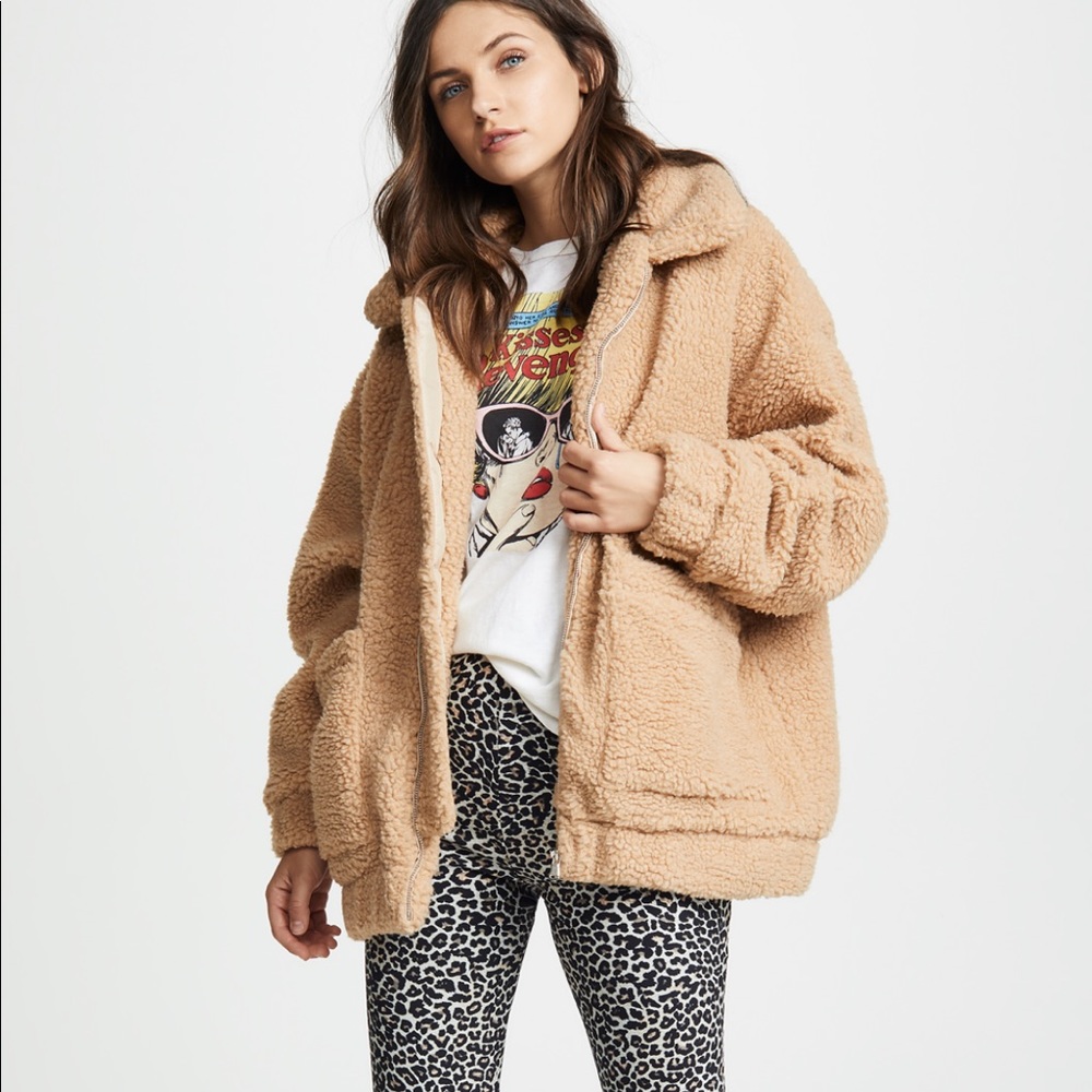 I. Am. Gia. Fleece zip up jacket